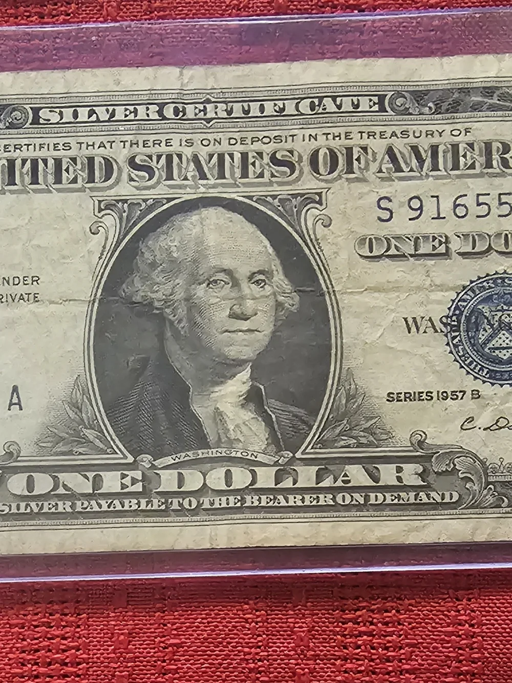 Vintage Silver Certificate One Dollar Bills - Set of 3 (Blue Seal) - Picture 3 of 5